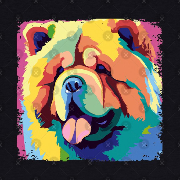 Chow Chow Pop Art - Dog Lover Gifts by PawPopArt